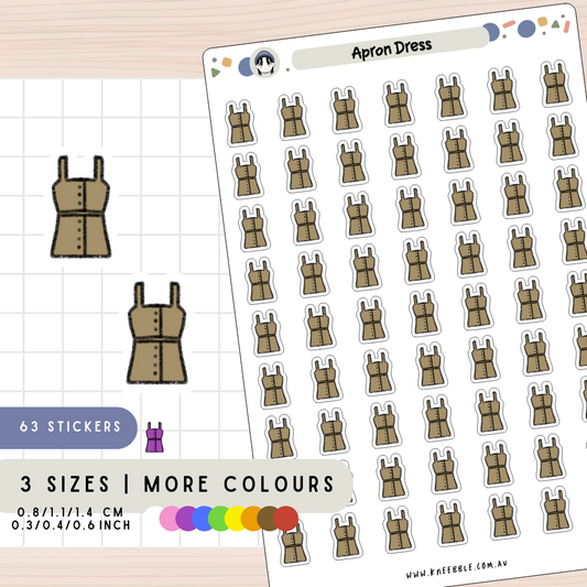 Apron Dress Planner Stickers