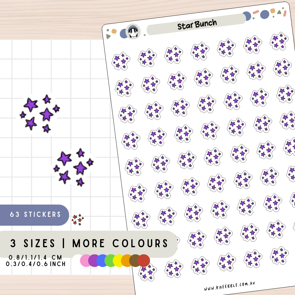 Star Bunch Planner Stickers