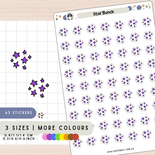 Star Bunch Planner Stickers