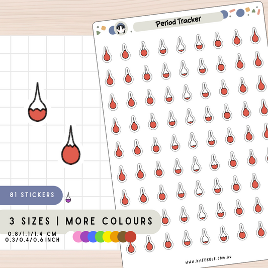 Period Tracker Planner Stickers