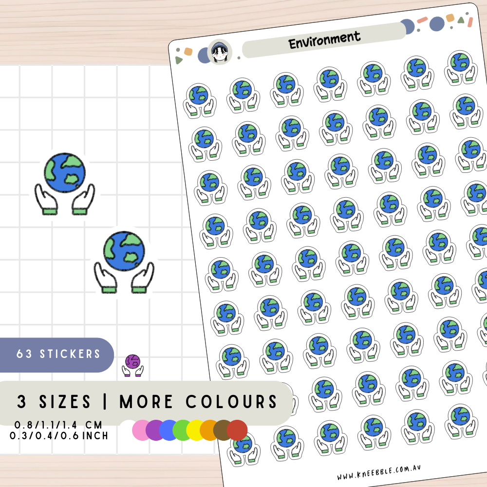 Environment Earth Planner Stickers