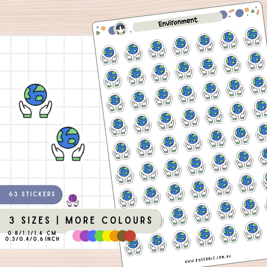 Environment Earth Planner Stickers