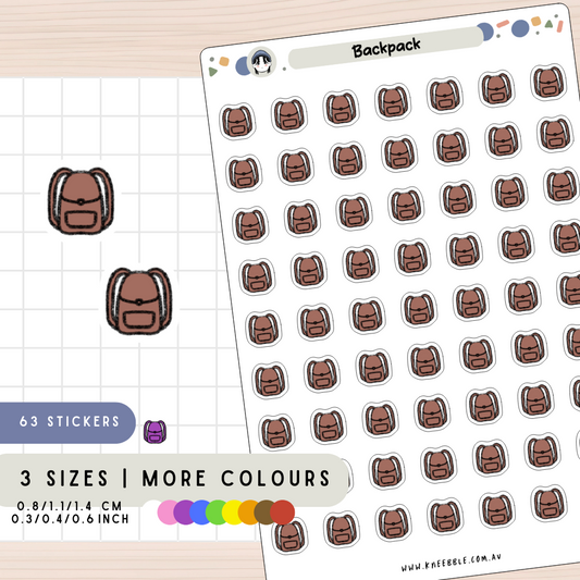 Backpack Planner Stickers
