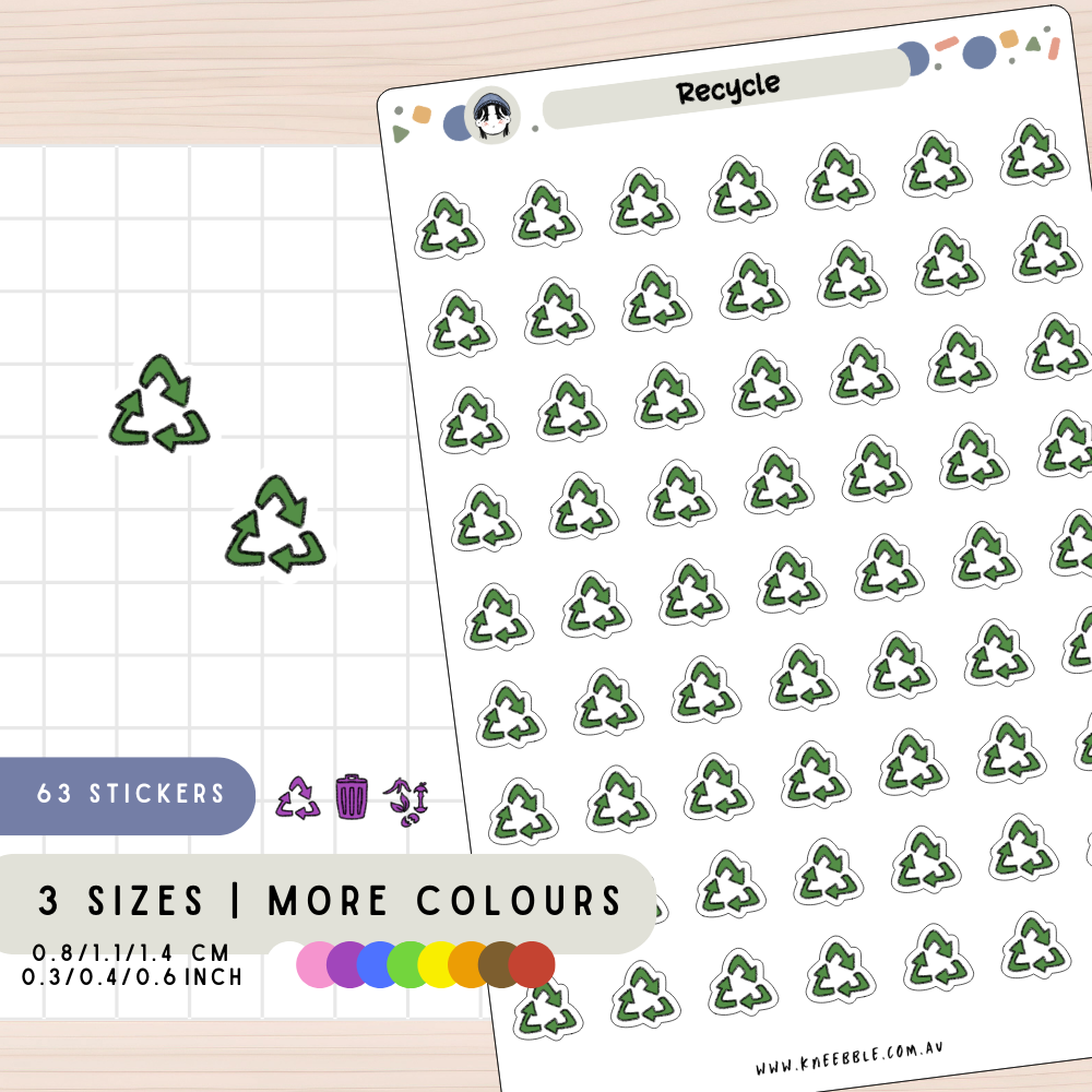 Recycle Planner Stickers