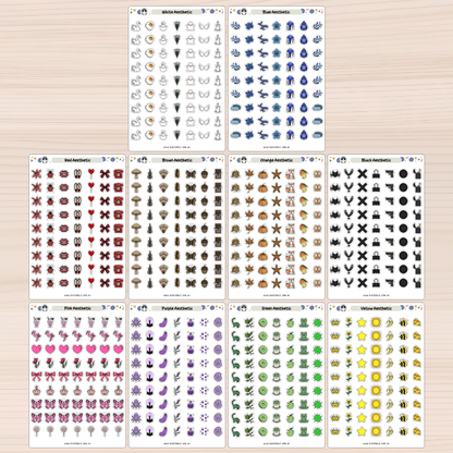 Colour Lover Rainbow Bundle Planner Stickers