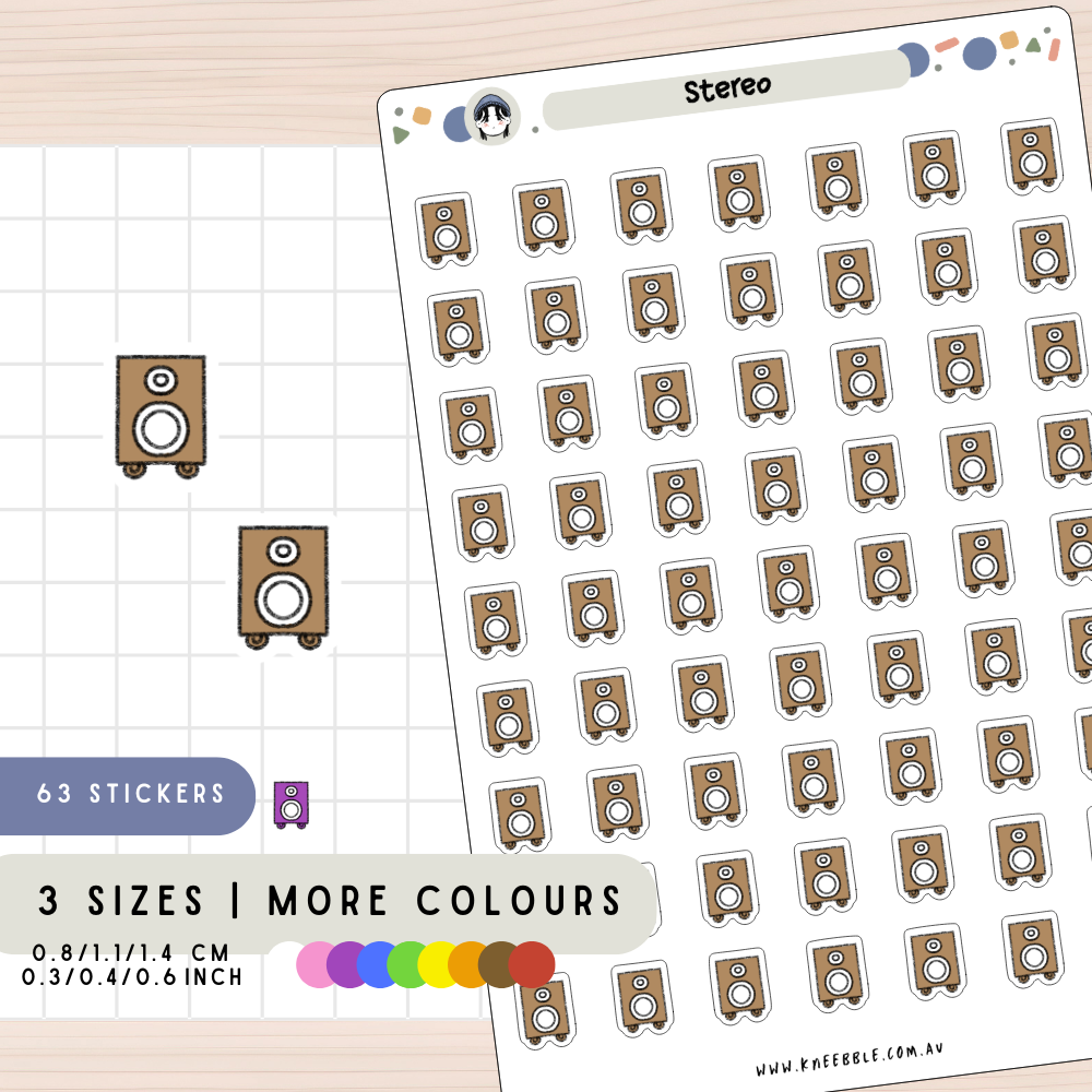 Stereo Music Planner Stickers