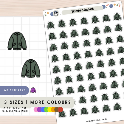 Bomber Jacket Planner Stickers