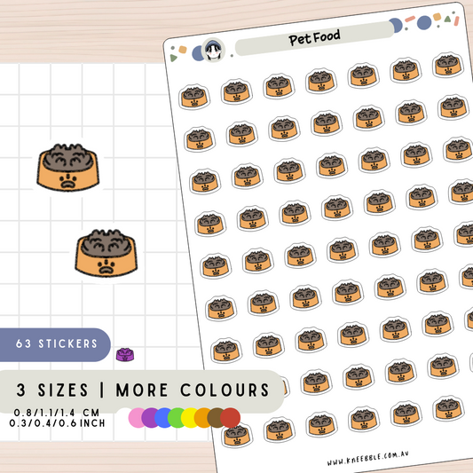 Pet Food Planner Stickers