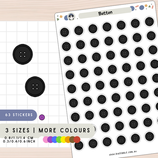 Button Craft Planner Stickers