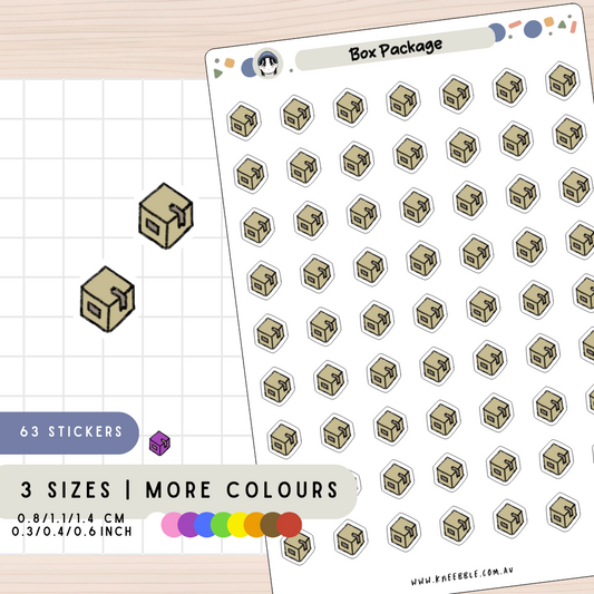 Box Package Planner Stickers