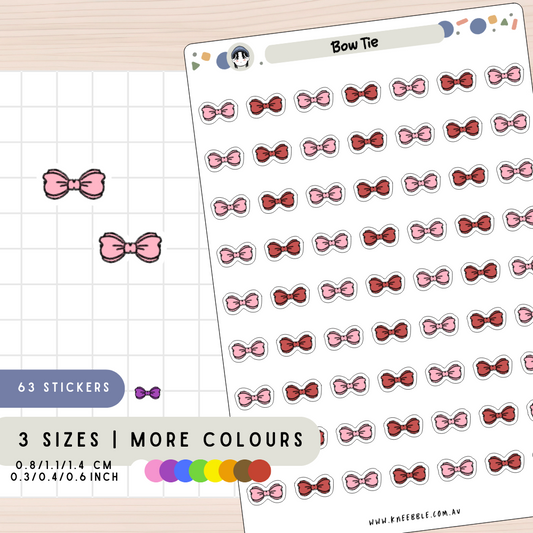 Bow Tie Planner Stickers