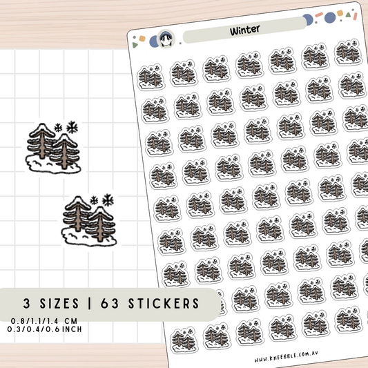 Winter Season Planner Stickers