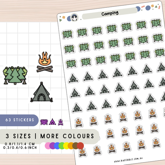 Camping Planner Stickers