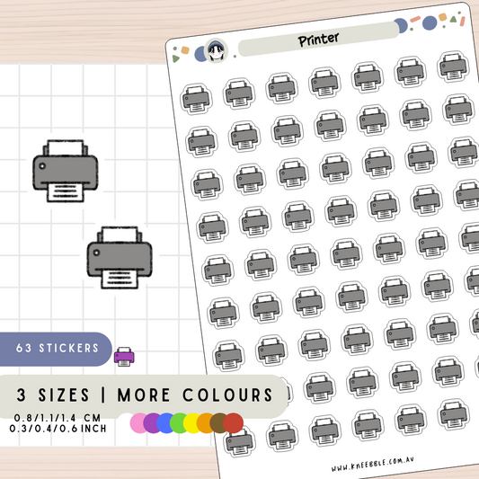 Printer Office Planner Stickers