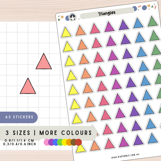 Simple Triangle Corner Planner Stickers