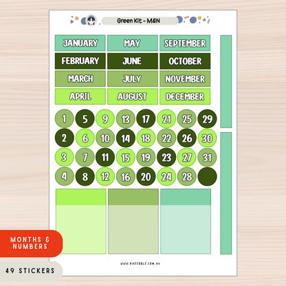 Colour Planner Kit - Week And Month Planner Stickers