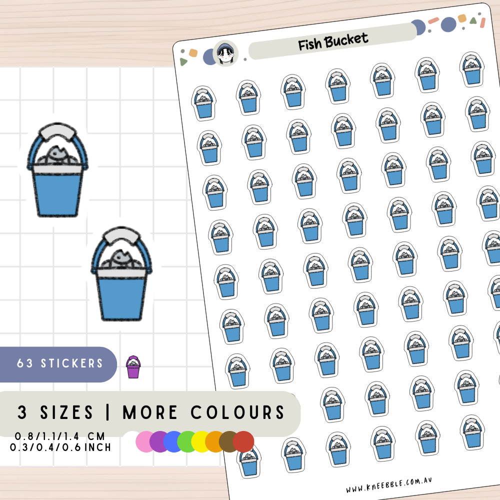 Fish Bucket Planner Stickers