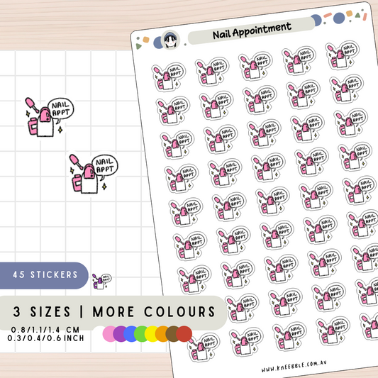 Nail Appointment Planner Stickers