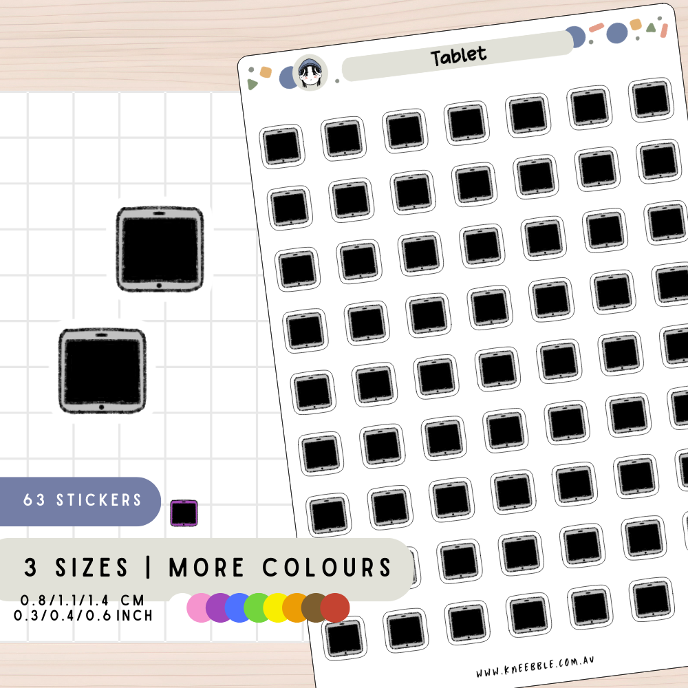 Tablet Device Planner Stickers