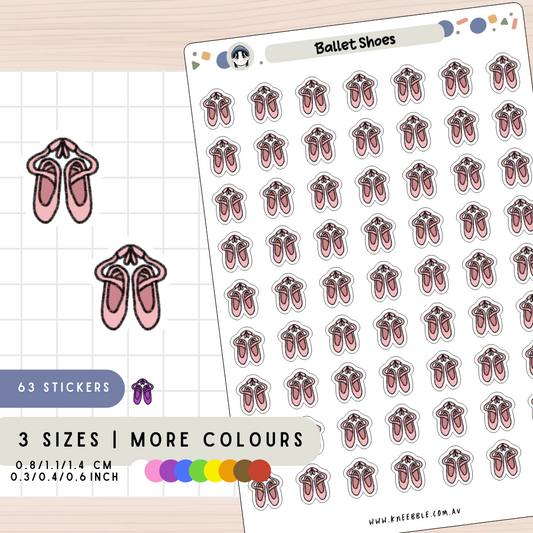 Ballet Dance Shoes Planner Stickers