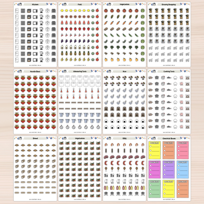 Cooking Food Expert Bundle Planner Stickers