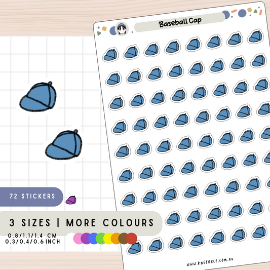 Baseball Cap Planner Stickers
