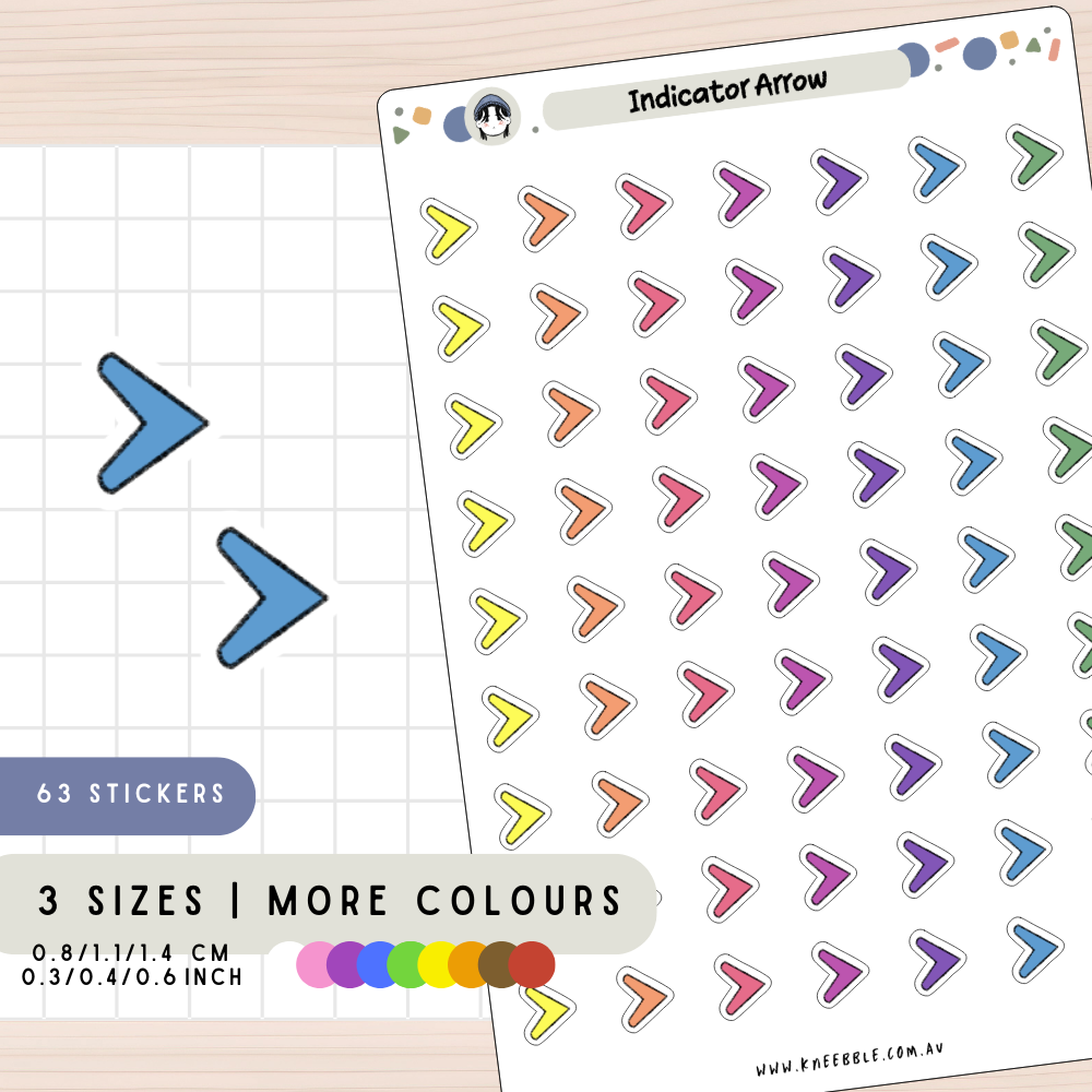 Indicator Arrow Planner Stickers