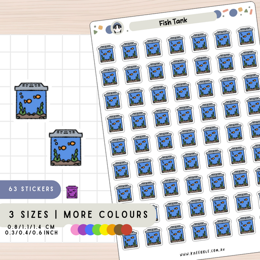 Fish Tank Aquarium Maintenance Planner Stickers