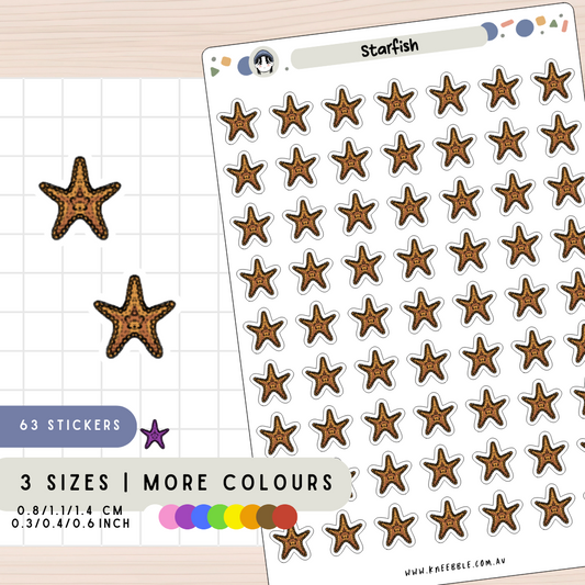 Starfish Ocean Planner Stickers