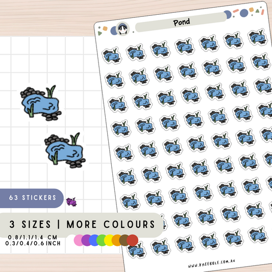 Lake Pond Water Planner Stickers