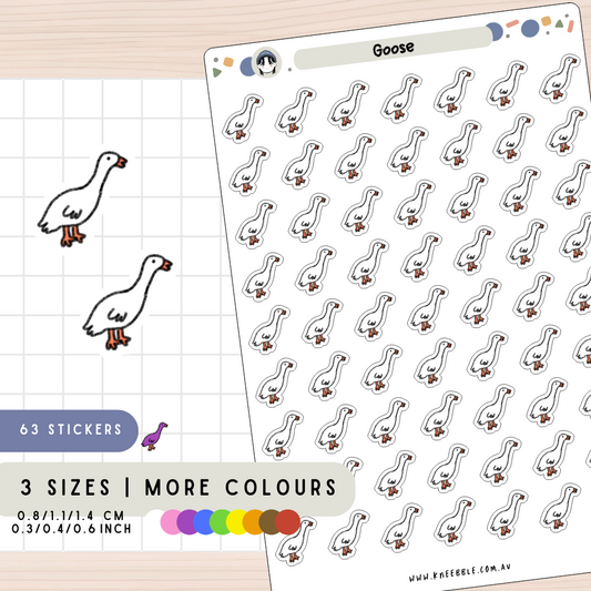Farm Goose Animal Planner Stickers