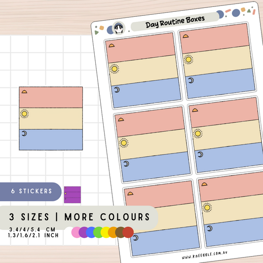 Time Block Schedule Routine Day Planner Stickers