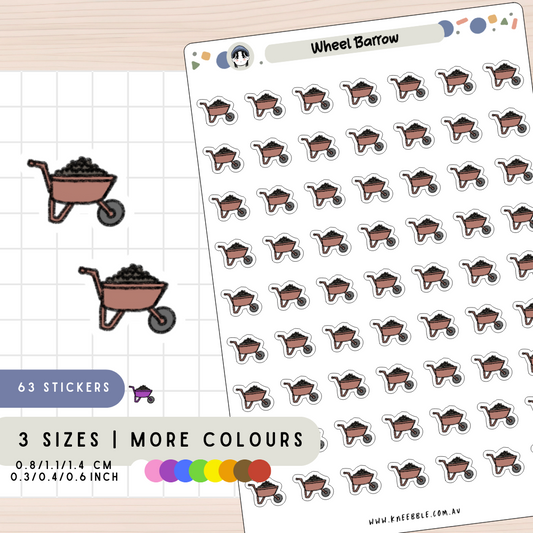Wheel Barrow Planner Stickers