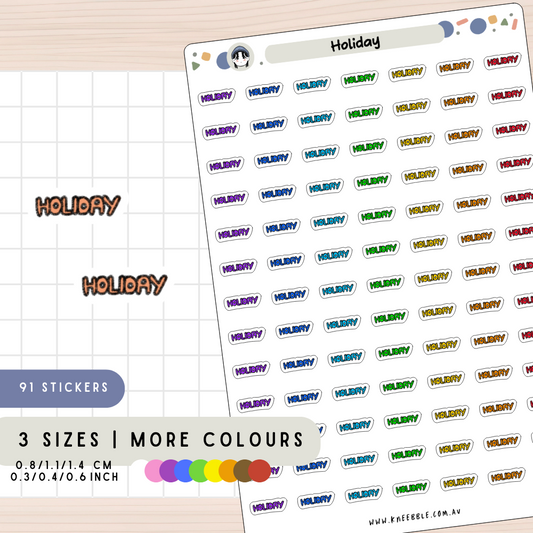 Holiday Planner Stickers