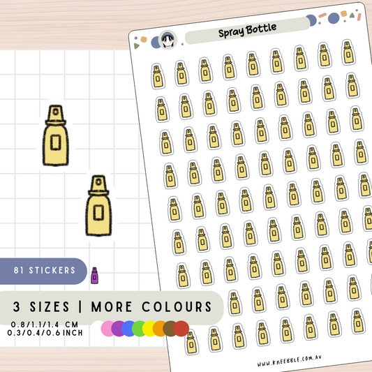 Spray Bottle Planner Stickers