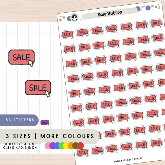 Sale Button Planner Stickers