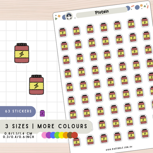 Protein Shake Planner Stickers