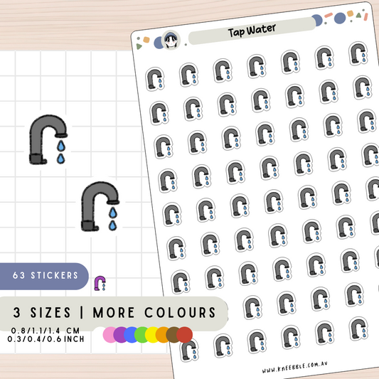 Tap Water Planner Stickers