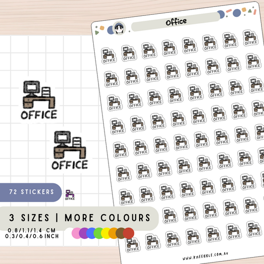 Office Work Planner Stickers