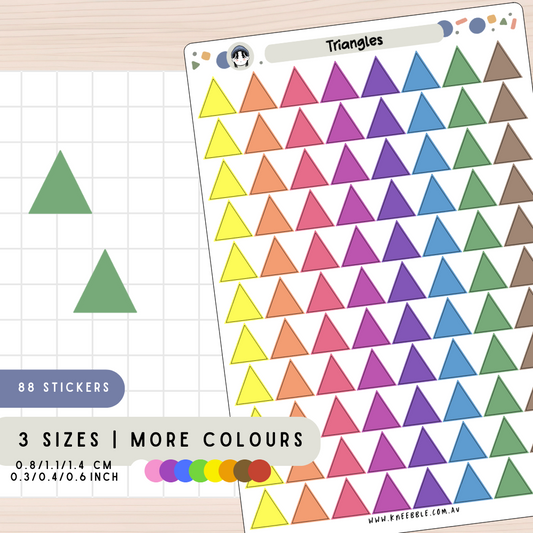 Triangle Planner Stickers