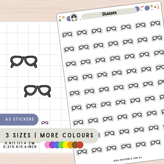 Glasses Planner Stickers