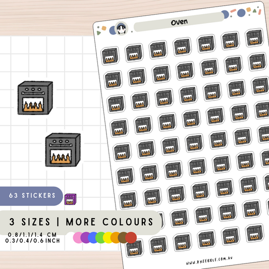 Kitchen Oven Planner Stickers