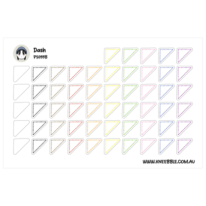 The image is a grid of various colored triangles, with each triangle having a unique color and pattern. The image does not contain any text or additional objects, and the arrangement of the triangles is organized in a grid-like pattern.