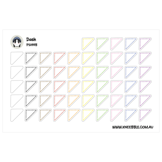 The image is a grid of various colored triangles, with each triangle having a unique color and pattern. The image does not contain any text or additional objects, and the arrangement of the triangles is organized in a grid-like pattern.