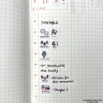 Math Planner Stickers