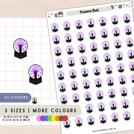 Plasma Ball Planner Stickers