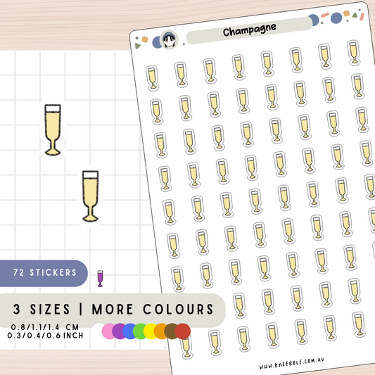 Champagne Planner Stickers