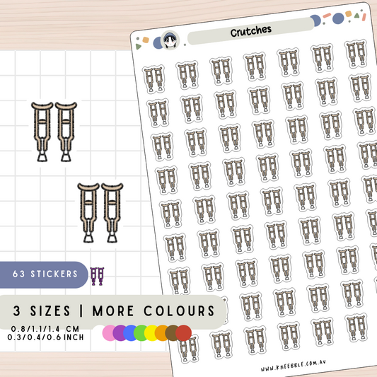 Crutches Planner Stickers