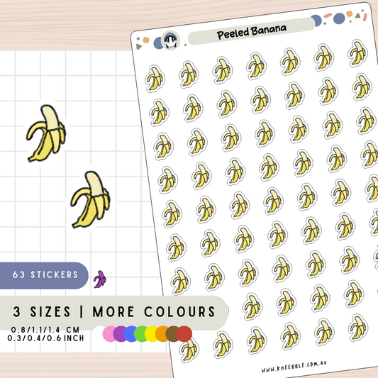 Peeled Banana Planner Stickers