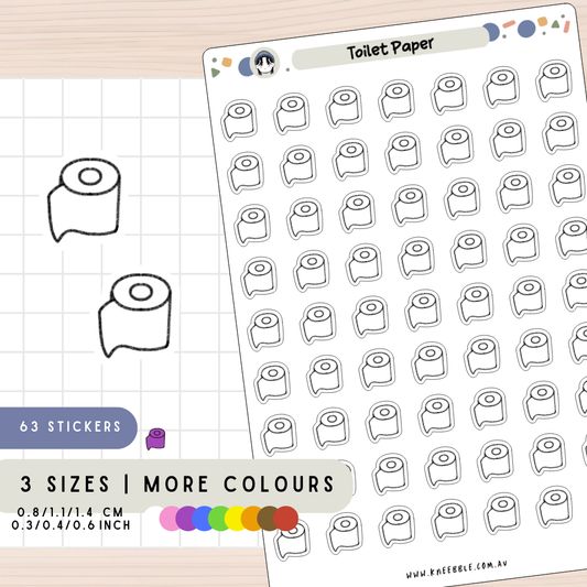 Toilet Paper Planner Stickers